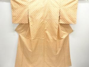 花模様織り出し手織り紬着物